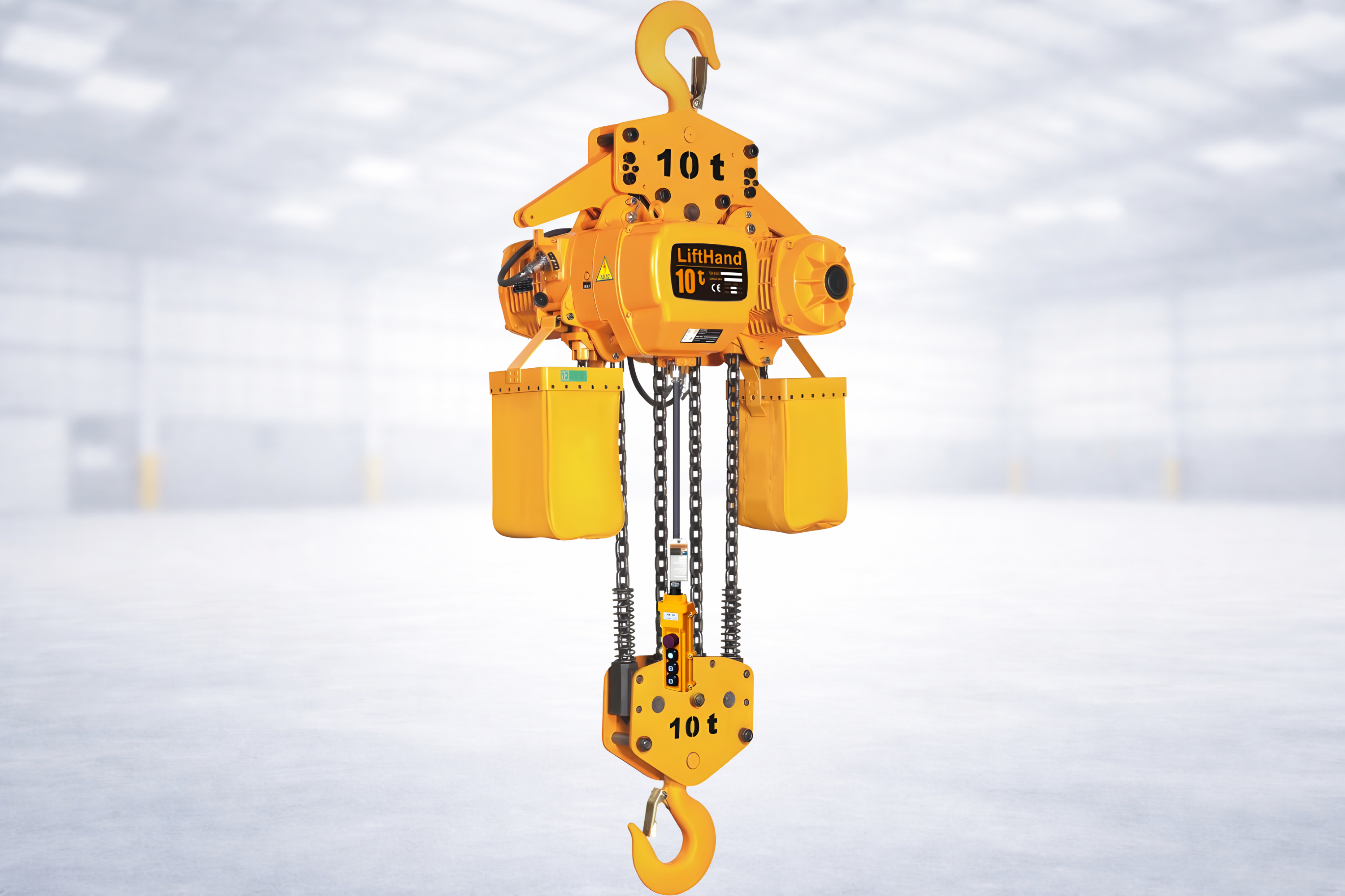 10 Ton Sabit Askılı Zincirli Vinç